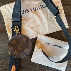 Louis Vuitton Bandouliere Black Strap with Coin Purse